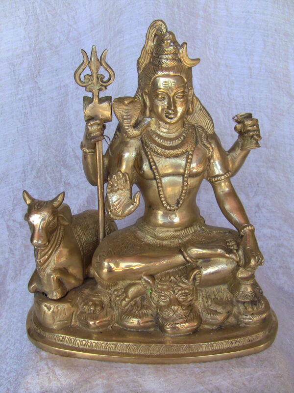 Shiva Seated w Bull